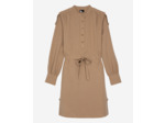 Robe courte a lanches longues brown
