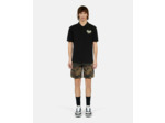 Polo Noir En Coton Piqué black