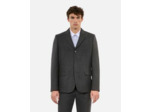 Veste de costume en laine mélangée grise black grey