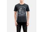 T-Shirt Manches Courtes Avec Print Skull And Roses black washed