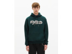 Sweatshirt à capuche avec patch vert foncé bottle green