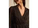 Robe longue à col V