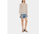 Chemise Imprimée ecru/mauve chalk