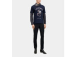 T-Shirt Manches Courtes Avec Print Snake washed navy