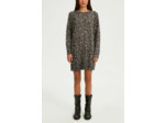 Robe léopard courte en laine - SEVANE
