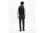 Gile de costume a col et 5 boutons black grey