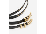 Ceinture À Double Boucle En Cuir Noir black