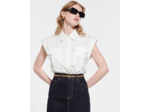Chemise Calvia Blanc en Coton