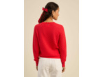 Pull ajouré détails festonnés