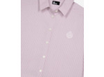 Chemise crop a manches longues pink black