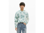 Cardigan A Capuche Tie And Dye kaki / white