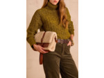 Pull col roulé en laine et coton BRANDY