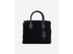 Sac Ming En Peau Lainée Noire black