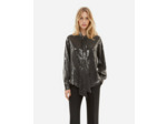 Chemise à sequins grise grey