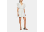Robe Courte Blanche En Broderie Anglaise black