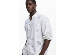 Chemise À Manches Longues En Tissu – Homme