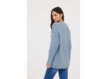 Gilet uni en laine mélangée effet oversize