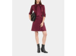 Robe courte jacquard bordeaux burgundy