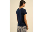 Tee-shirt col V en coton