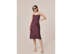 Robe Reane Chocolat en Polyester