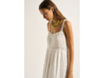 Robe longue brodée