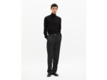 Pantalon de costume droit à fines rayures gris foncé grey