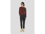 Gilet Ginno Bordeaux en Laine Merinos Extrafine