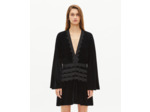 Robe courte en velours noire black