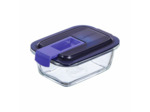 Boite rectangulaire 38cl bleu Easy Box