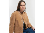 Veste Verveine Beige en cuir