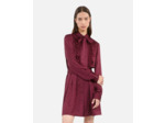 Robe courte jacquard bordeaux burgundy