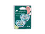 Lot de 2 sucettes physio petit chat bleu 6/18 mois Bleu