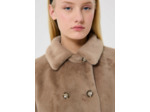 Manteau Isotta Noisette en Polyester