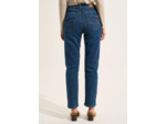 Jean droit taille haute cinq poches