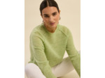 Pull col rond oversize en laine et alpaga