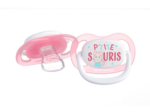 Lot de 2 sucettes physio petite souris rose 18/36mois Rose