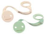 Lot de 2 attaches tétine  Beige Et Vert