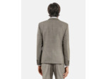 Veste de costume classique 2 boutons et pins beige melange