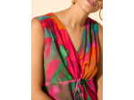 Robe longue imprimée sans manches