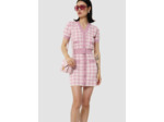 Gilet Gavril rose en vichy