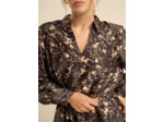 Robe imprimée à manches longues