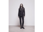 Chemise Western Black Denim Avec Strass noir