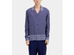 Chemise A Manches Longues Col Requin blue