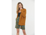 Gilet uni en laine mélangée effet oversize