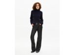 Pull col montant en cachemire marine bleu