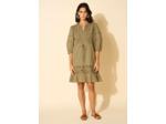 Robe courte détails broderies
