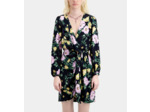 Robe Courte Manche Longues Nouee Devant light pink / dark navy