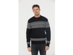Pull col rond jacquard