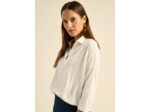 Tee-shirt large avec col polo