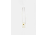Pochette Bis Craie en Cuir